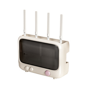 Doba Saddle Wall Mounted <b>Router</b> Storage <b>Box</b> Milk White Rectangle Plastic PP Design Patent 9245 - Product Image 1