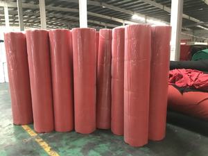 Tapis rouge jetable pour événement Tapis de rouleau de prière Exposition ou exposition ou foire Aiguille utilisée perforée plaine ou nervurée ou rayée 1000m2 - Product Image 5