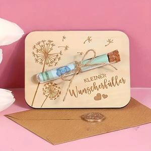 Offre Spéciale : Élégantes Cartes d'Invitation en Bois Sculpté Style Moderne, Lettres d'Amour, Vœux pour Mariages, Saint-Valentin, et Cartes de Vœux Financiers - Product Image 5