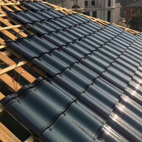 Solar Curved Tiles für Villen-Schnelle Installation + 25 Jahre Garantie, schön und Stromer zeugung