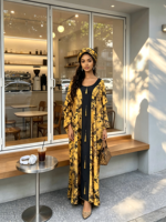 Robe longue d'été pour femme, imprimé léopard africain, style Boubou Dashiki Ankara, écologique, manches courtes, coupe ample, à franges, Dropshipping