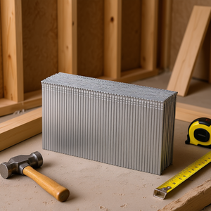 Clavos galvanizados calibre 16 de 2 pulgadas rectos, 2500 unidades, clavos de acero con cabeza Brad para estructuras de madera y carpintería - Product Image 2