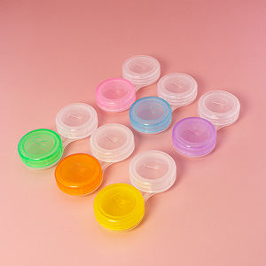 Caja <span class=keywords><strong>de</strong></span> almacenamiento <span class=keywords><strong>de</strong></span> viaje portátil con logotipo personalizado Estuche transparente para lentes <span class=keywords><strong>de</strong></span> contacto con contenedor <span class=keywords><strong>de</strong></span> plástico multicolor Fábrica al por mayor - Product Image 3