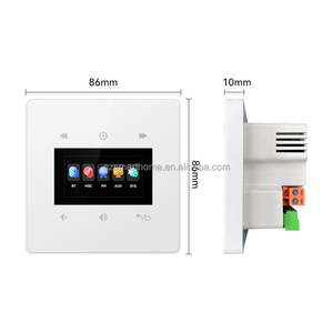 نظام موسيقى خلفية عالمي بشاشة لمس 4 بوصات للمضخم الصوتي مع مشغل صوت - Product Image 1