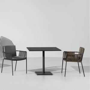 Ensemble table et chaises en rotin d'extérieur 4 places, mobilier de jardin imperméable, design contemporain pour patio, villa, balcon - Product Image 3