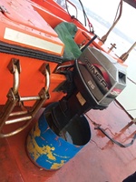 Günstiges Orangefarbenes Rettungsboot mit Davit, 6,8 Personen Kapazität, Hergestellt in China