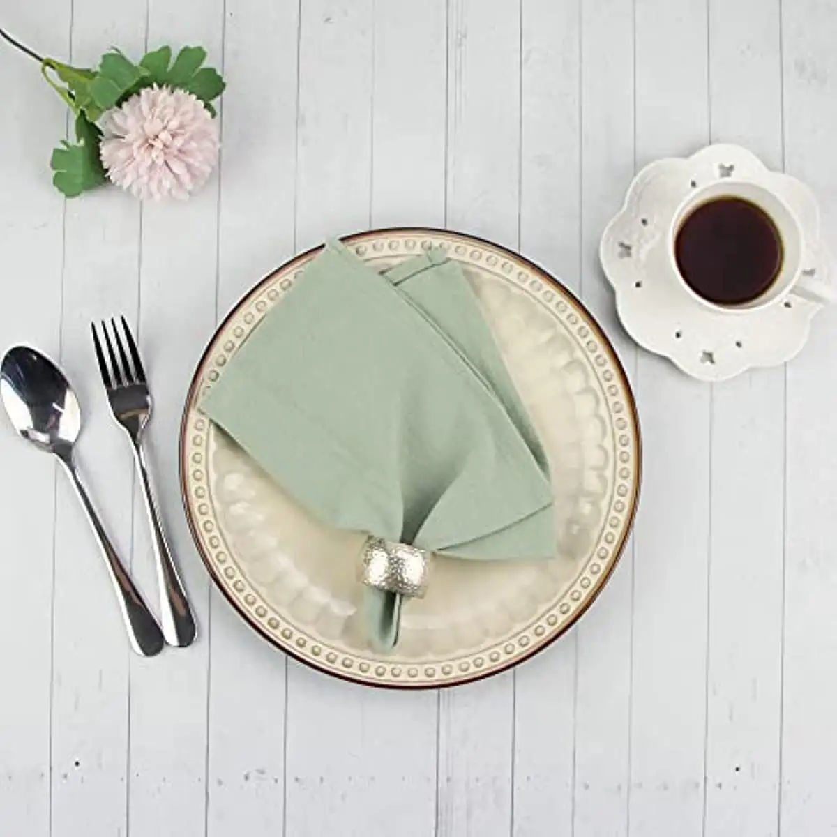 Nhà bếp vải khăn ăn bông có thể giặt và tái sử dụng bảng ăn tối Khăn ăn cho nhà hàng, đám cưới, sự kiện và các bên