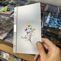 Fonlyu - Adhesivo Decorativo 3D Transparente con Relieve para iPhone, Samsung, Redmi, Google, Motorola, para la Cubierta Trasera del Teléfono