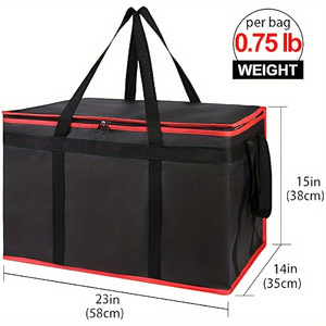 Sac <span class=keywords><strong>isotherme</strong></span> <span class=keywords><strong>pour</strong></span> la livraison de nourriture, non tissé, <span class=keywords><strong>pour</strong></span> les <span class=keywords><strong>repas</strong></span> chauds/froids, la restauration, les pizzas, les produits d'épicerie et les aliments de fête, <span class=keywords><strong>pour</strong></span> les pique-niques et les <span class=keywords><strong>repas</strong></span> - Product Image 5