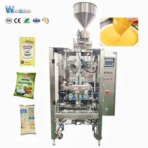 Auto Sauce Liquid Honey Ketchup Dates Paste Curry Paste Bag Sealing Filling Packaging Machine