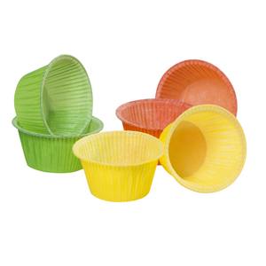 LOT DE 6 EMPOUCHEURS À MUFFINS EASY BAKE LINE EN PAPIER CUISSON 5X4CM - Product Image 1