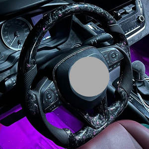 <span class=keywords><strong>Volante</strong></span> de Fibra de Carbono con Cuero Negro Perforado para Toyota Corolla 2020-2023 - Product Image 4