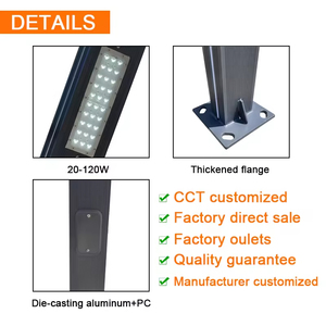 LED Outdoor Aluminum Garden <strong>Light</strong> Smart City Garden Park Villa LED Landscape Galvanized Steel Pipe Street <strong>Light</strong> <strong>Pole</strong> - Product Image 4