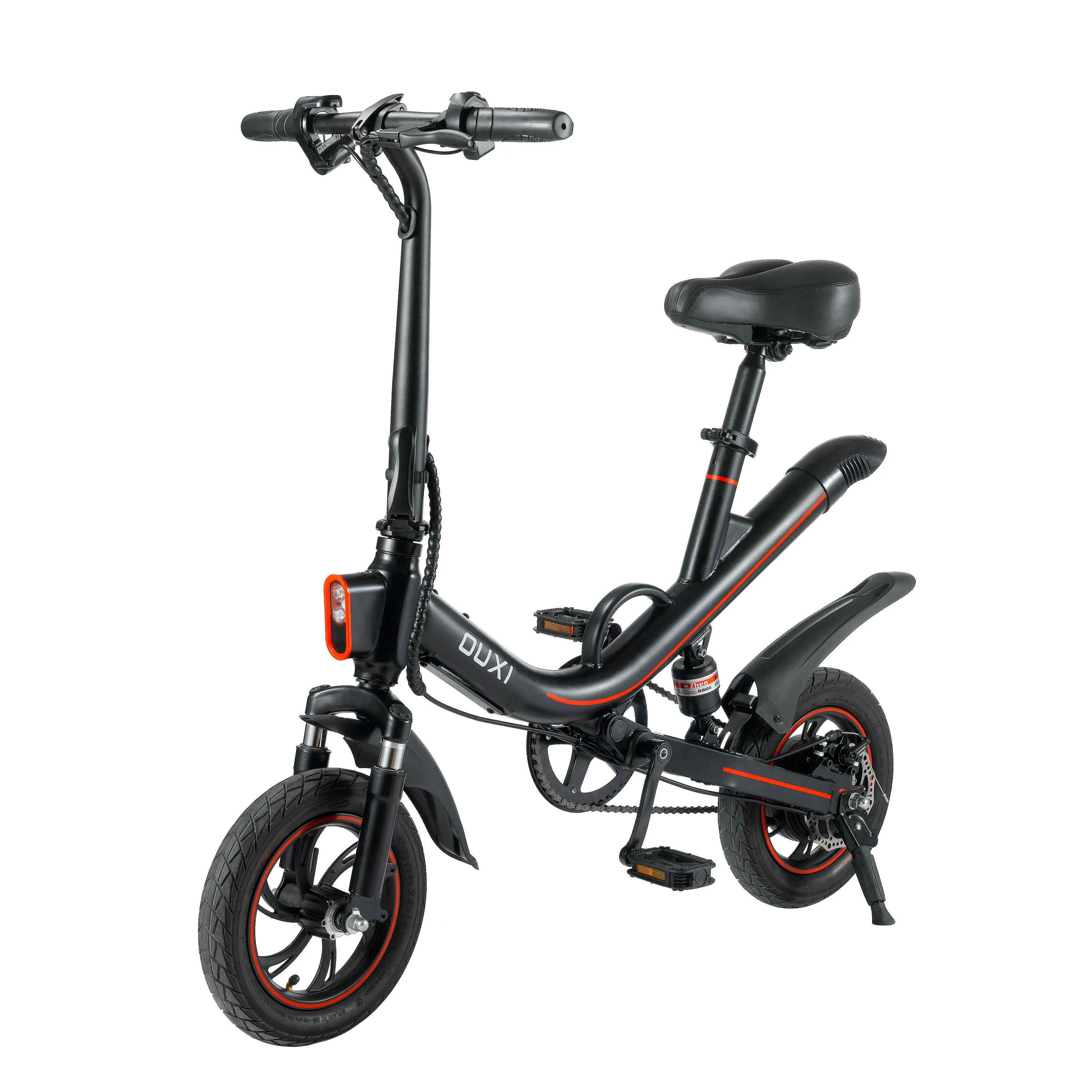Magazzino ue usa due ruote 14 "pneumatico 15AH doppio freno a disco pieghevole e-bike V5 Mini bicicletta elettrica per adulti