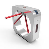 Torniquete Trípode Semiautomático Biométrico TDZ con RFID, Anti-embolpe, Impermeable IP65, Control de Acceso para Gimnasios, Oficinas y Edificios