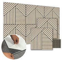 Panneau mural acoustique mince auto-adhésif haute performance, panneau absorbant le son de qualité supérieure pour la décoration