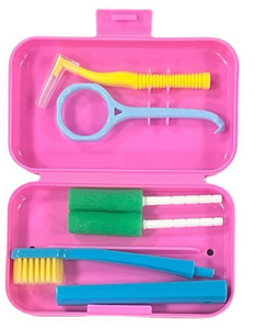 ชุดอุปกรณ์จัดฟัน4แพ็คชุดกล่องเครื่องมือทันตกรรมแปรงสีฟันรูปตัวยูพร้อมกาวสำหรับการจัดฟัน - Product Image 3