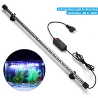 Lampe LED Moderne Écologique 18-58CM en Verre Étanche et Commutable pour Aquarium, Lampe à Spectre Complet pour Salon et Bassin à Poissons