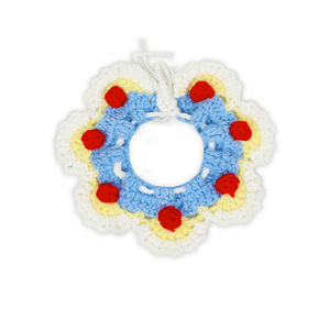بيع بالجملة وشاح الحيوانات الأليفة عيد الميلاد اكسسوارات القط الحيوانات الأليفة المصنوعة يدويا وشاح الصوف محبوك - Product Image 2