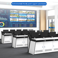 Dispatching Command Center Console Control Room Console Table multimédia Table de diffusion Podium