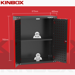 Kinbox Garage <b>Unit</b> 2-Door <b>Storage</b> Cabinet Tools Box Fixed to <b>Wall</b> for Home Garage DIY 20WC26201 2-Door Tool Boxes fo - Product Image 5