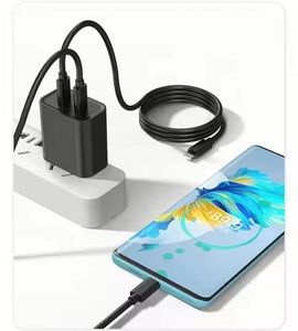 อะแดปเตอร์แปลงไฟแบบ Dual PD สำหรับผนัง มาตรฐาน US/EU ชนิด Type C กำลังไฟ 40 วัตต์ ชาร์จเร็ว สำหรับโทรศัพท์มือถือ - Product Image 4