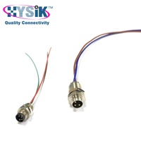Conector de Panel Blindado IP67 con Cable, Resistente al Agua, M8, 3 Pines, 4 Pines, para Sensor Industrial
