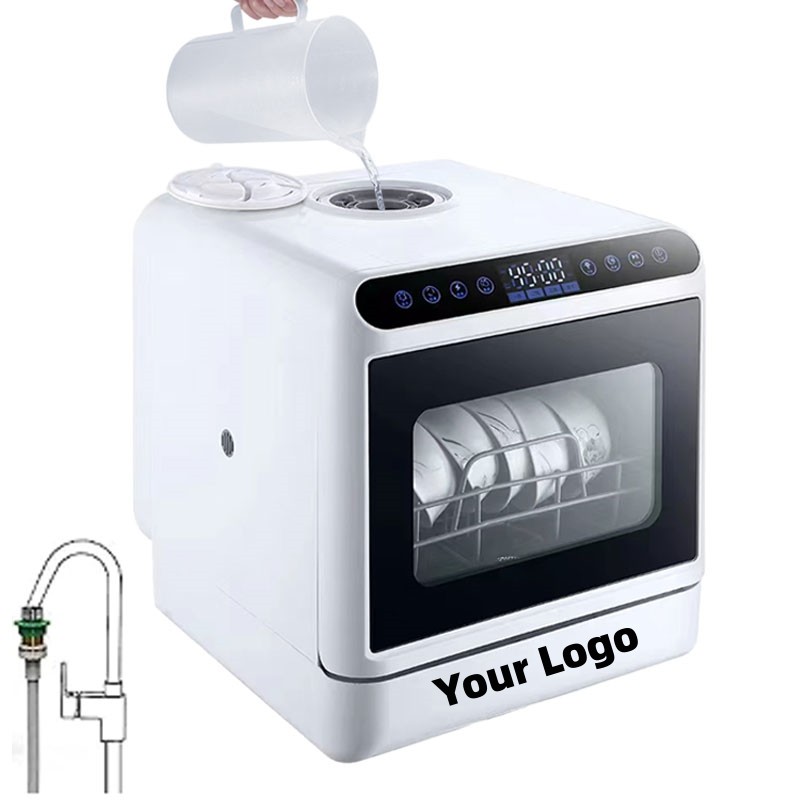 Hot Sale 6L Mini Automatic Electric Dishwasher for Kitchen Portable and Compact Household Design 5 Sets Automatic Dishwasher