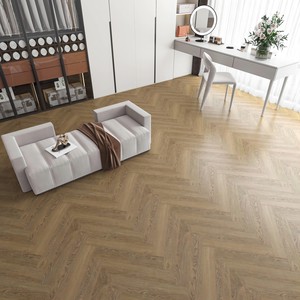 Suelo <span class=keywords><strong>Laminado</strong></span> FOB de Caoba Roja en Espiga, 12mm HDF AC4, Sistema Click, <span class=keywords><strong>Flotante</strong></span>, Alto Brillo, Impermeable, para Dormitorio, Estilo Clásico - Product Image 3