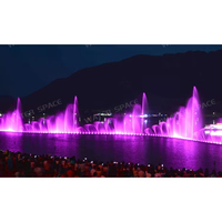 Fuente de Agua Flotante para Lagos, Programable DMX, RGB, con Música, para Paisajes Comerciales, Directo de Fábrica