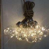 2022 Top Vente Chanvre Corde Chaîne Fil De Cuivre Lumières Led Ampoules E 27 Lumière Extérieure E 27