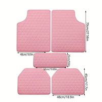 Tapis de sol universels pour voiture en cuir PVC, ensemble de 5 ou 4 pièces pour le commerce transfrontalier Temu Amazon Shein