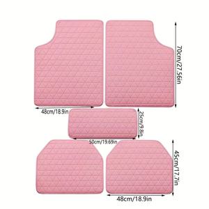 Tapis de sol universels pour voiture en cuir PVC, ensemble de 5 ou 4 pièces pour le commerce transfrontalier Temu Amazon <span class=keywords><strong>Shein</strong></span> - Product Image 2