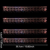 Feuille de strass thermocollante motif cristal pour robe et écharpe
