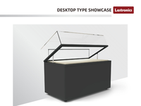 Vitrine de musée avec ouverture électrique, verre à faible reflet, bonne étanchéité et éclairage pour l'exposition et le stockage