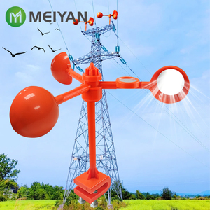 Équipement Solaire Premium Anti-Oiseaux Rotatif Extérieur à Énergie Éolienne Clignotant - Product Image 3