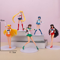 Figura de Anime de PVC de Sailor Moon, Runa Tsukino Usagi, de 5-20 cm, Nueva, Bonita, Coleccionable, Estilo Japonés Kawaii