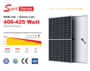 Paneles Solares Monofaciales de Vidrio NUUKO de 400W 410W 415W 425W, los Más Vendidos, con Precio Económico, Stock en EE. UU. - Product Image 3