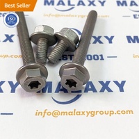 MALAXY Hardware Tools Monel 400 Monel 404 Fixations M1.6 M2 M2.5 M3 Boulon en acier inoxydable Torx Boulons et écrous à bride à tête hexagonale