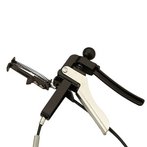 Pistol Style Cable Clamp Pliers Black And White Handle For Auto Repair And Maintenance Tool - Product Image 3