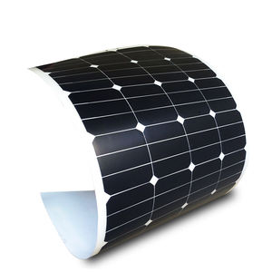 Car Marine 12V 24V 18W 60W 125W 150W Sunpower pannello solare Semi flessibile pannello solare fotovoltaico flessibile nero - Product Image 3