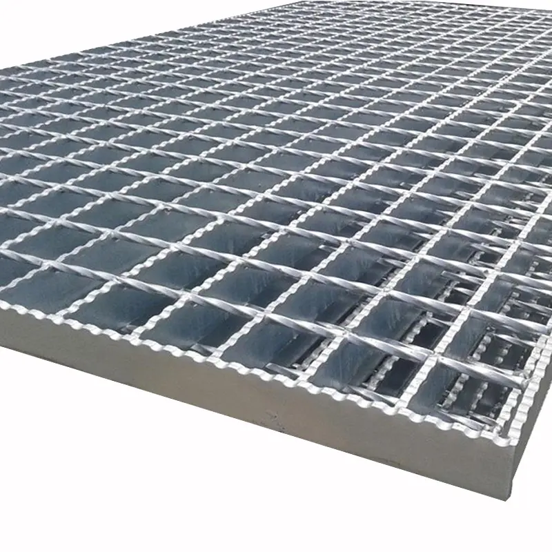 Stable Load-Bearing Hot Dipped Galvanized Serrated Steel Grating 25Mm Hot-Dip Galvanized Steel Grille