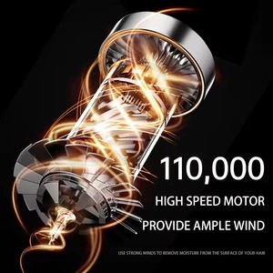 New Professional High-speed Bladeless Hair <b>Dryer</b> Household Brushless DC Motor Hair <b>Dryer</b> 1600w Hair Care Multi-gear Adjustment - Product Image 3