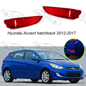 Feu arrière de pare-chocs rouge, feu antibrouillard arrière pour <span class=keywords><strong>HYUNDAI</strong></span> <span class=keywords><strong>ACCENT</strong></span> Hatchback 2012 <span class=keywords><strong>2013</strong></span> 2014 2015 2016 2017, réflecteur de pare-chocs arrière - Product Image 2