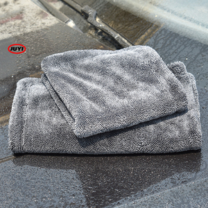 2024 superventas productos listos para enviar lados duales 1200gsm toalla trenzada de microfibra Toalla de secado de coche - Product Image 4
