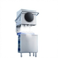 Lave-vaisselle professionnel à capot, machine à laver la vaisselle automatique pour restaurant, lave-vaisselle pour assiettes et verrerie