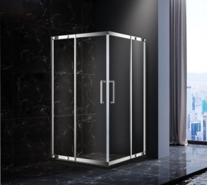 Kit <span class=keywords><strong>de</strong></span> <span class=keywords><strong>douche</strong></span> avec base et accessoires Portes en verre complètes avec cadre - Product Image 2