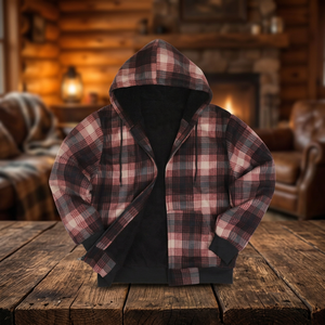 Veste à capuche unisexe en fausse fourrure et flanelle, manteau chaud d'automne, fermeture éclair unie, doublure polaire Sherpa, 100% coton, streetwear décontracté - Product Image 3