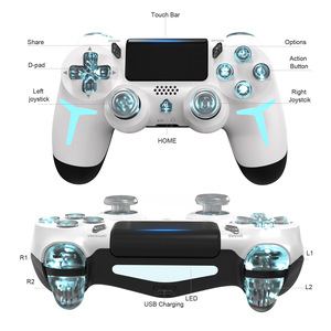 Manettes de <span class=keywords><strong>jeu</strong></span> sans fil /P3 avec éclairage RGB, double vibration, six axes pour PC et <span class=keywords><strong>Steam</strong></span> - Product Image 2