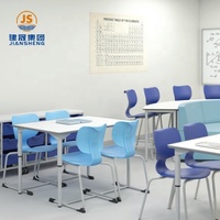 Chaise d'étudiant ergonomique empilable en plastique PP robuste, durable et écologique, avec base en forme de traîneau, conforme à la norme BIFMA, pour salles de classe secondaires